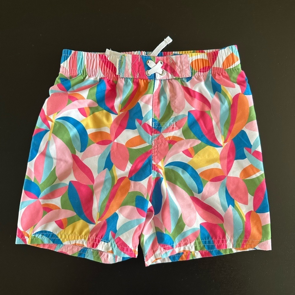 Ruggedbutts Tropical Adventure Colorful Kids Swim Shorts Trunks